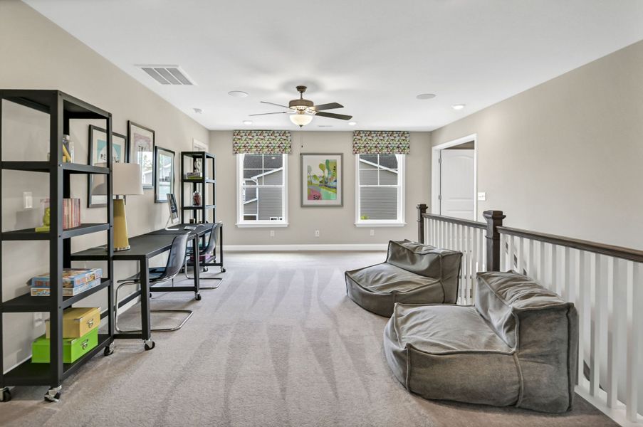 Furnished interior in a model home at Hadleigh Park in Lexington (Image 19). Furnished interior in a model home at Hadleigh Park in Lexington (Image 19).