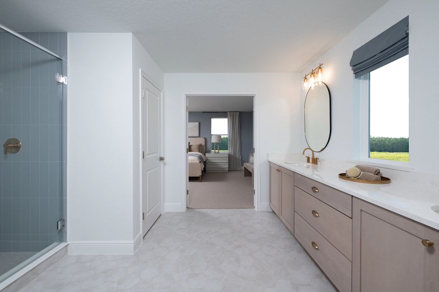 Furnished interior in a model home at Ardisia Park in New Smyrna Beach (Image 9). Furnished interior in a model home at Ardisia Park in New Smyrna Beach (Image 9).