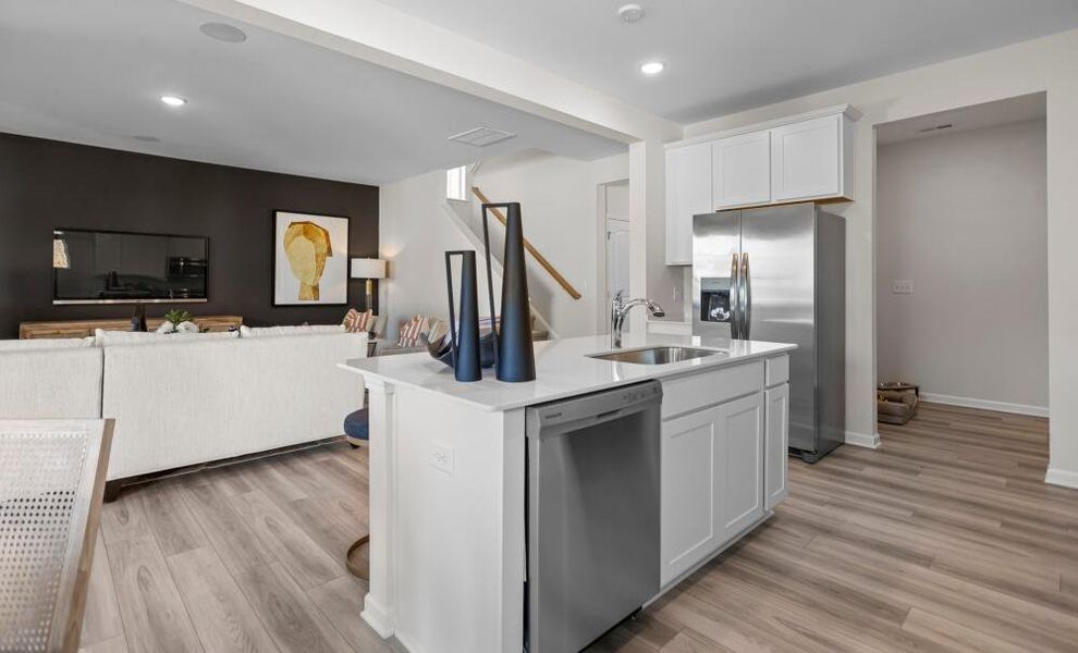 Furnished interior in a model home at Chandler Ridge in McLeansville (Image 11).