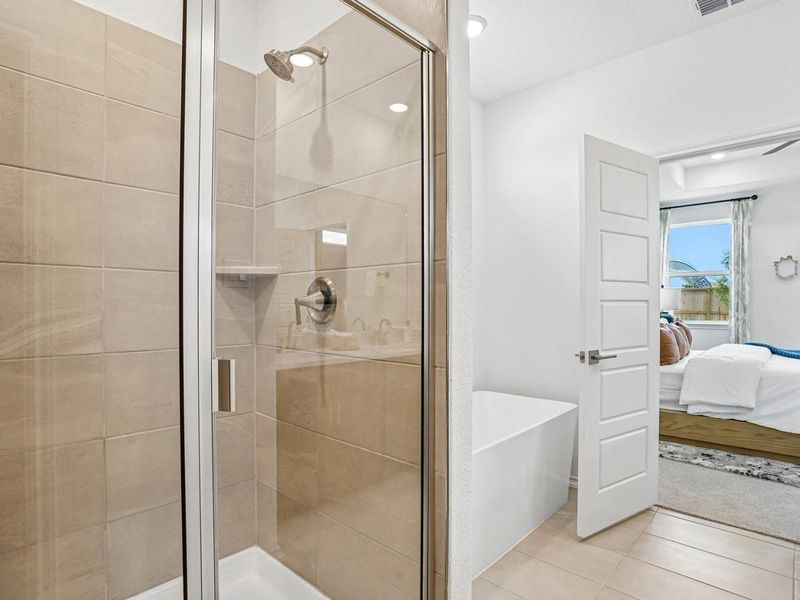 Furnished interior in a model home at Morgan Meadows in San Antonio (Image 14). Furnished interior in a model home at Morgan Meadows in San Antonio (Image 14).