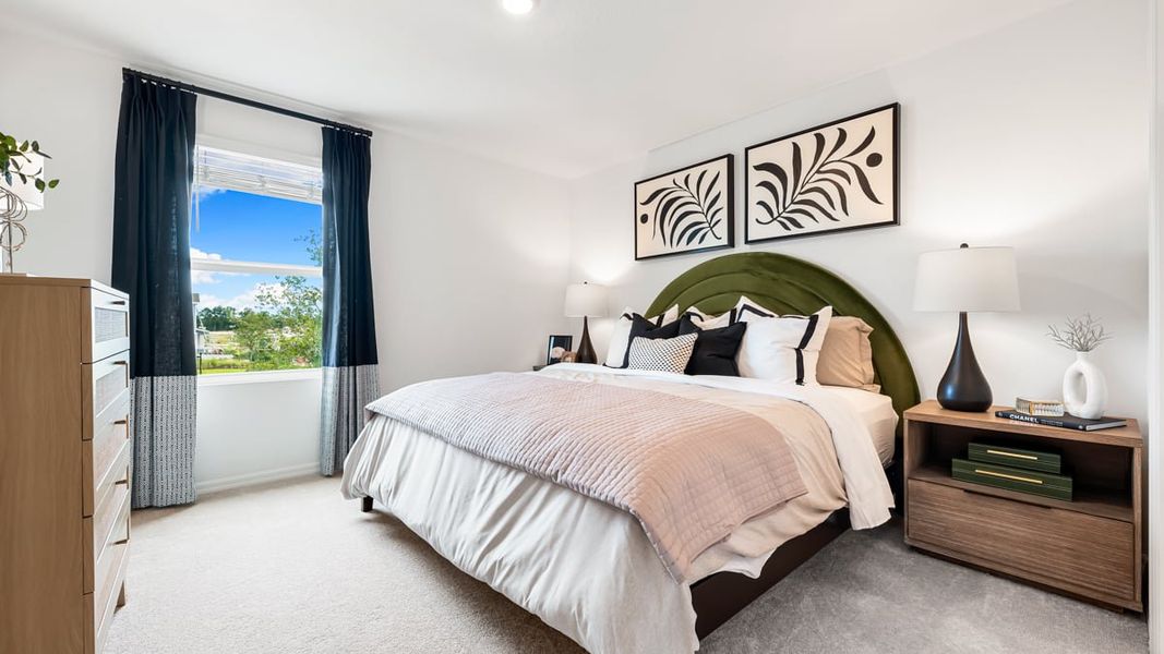 Furnished interior in a model home at The Towns at Firethorn in Parrish (Image 9).