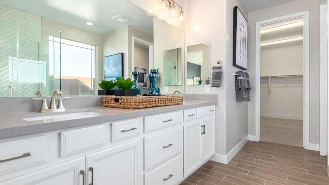 Furnished interior in a model home at Alamar Encore Collection in Avondale (Image 41).