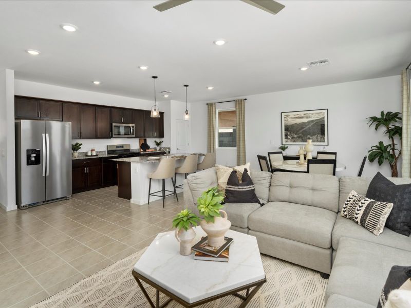 Living Room in Cedar Floorplan at Silva Farms