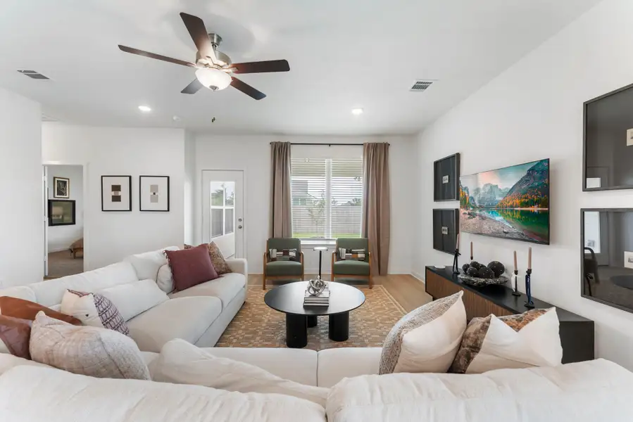 Furnished interior in a model home at Pecan Grove in Navasota (Image 4). Furnished interior in a model home at Pecan Grove in Navasota (Image 4).