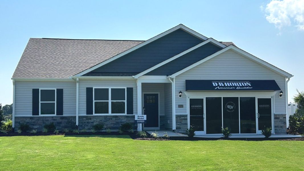 Front exterior of a home in the Beaver Dam Crossing community, located in Bailey, NC (Image 1).