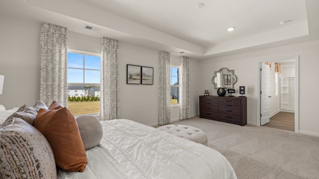 Furnished interior in a model home at Locust Grove Station - Cedar Ridge in Locust Grove (Image 25).