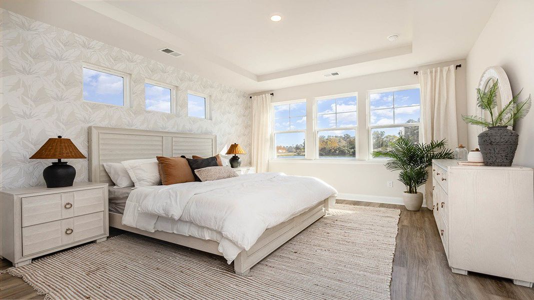 Furnished interior in a model home at Spring View Landing in Loris (Image 14).