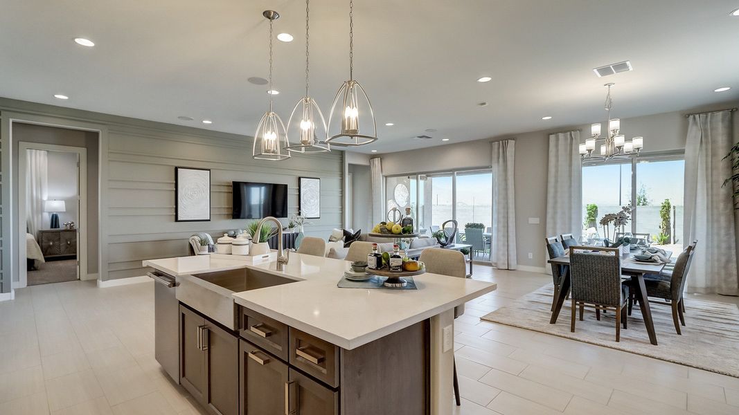 Furnished interior in a model home at Canyon Views - Hacienda in Litchfield Park (Image 14).