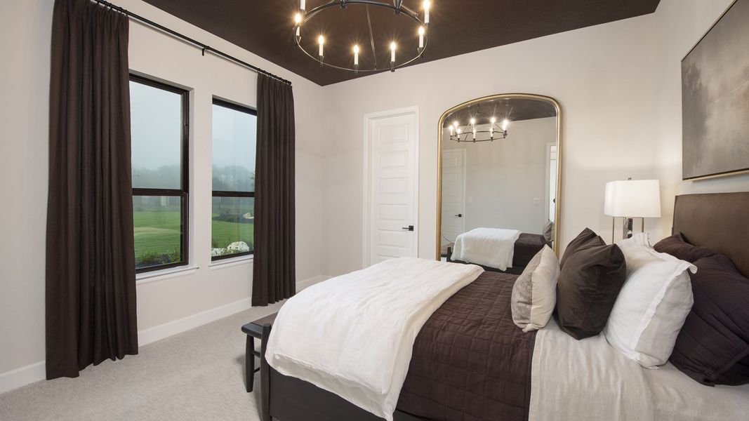 Furnished interior in a model home at The Preserve at Elm Creek 1 Acre in New Braunfels (Image 20).
