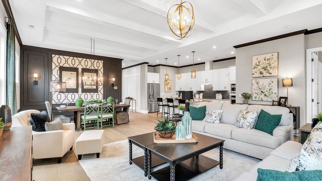 Furnished interior in a model home at Cresswind at Rocky River - OPEN 2026 in Locust (Image 13). Furnished interior in a model home at Cresswind at Rocky River - OPEN 2026 in Locust (Image 13).