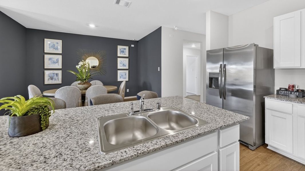 Furnished interior in a model home at The Hills of Sherman in Sherman (Image 22).
