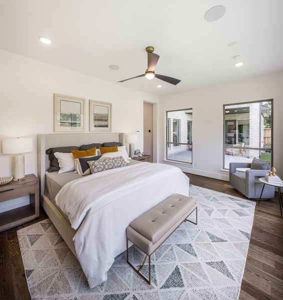 Furnished interior in a model home at The Highlands in Porter (Image 33).