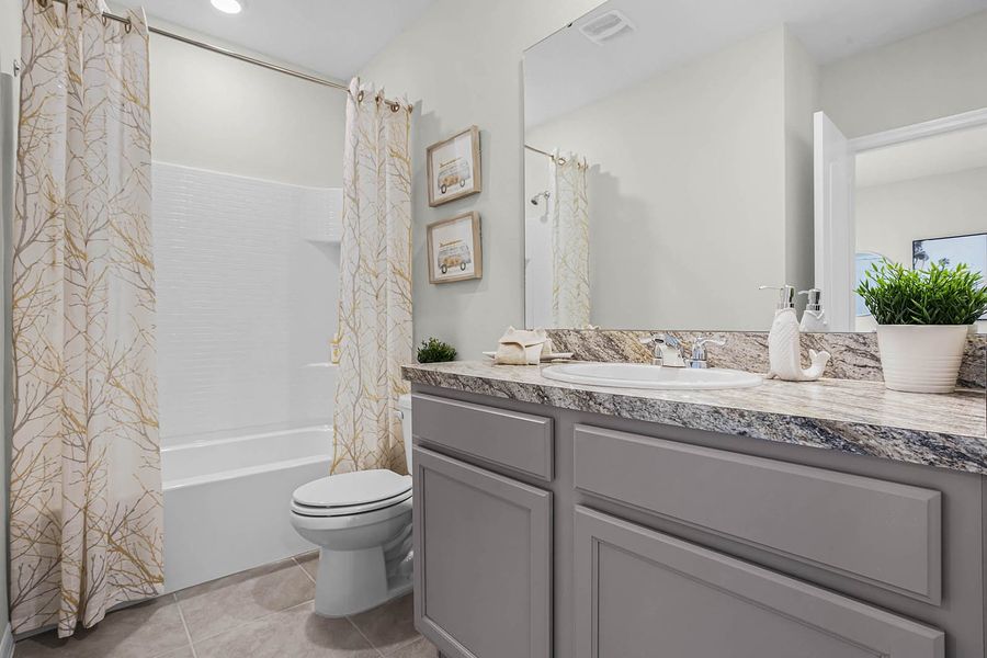 Furnished interior in a model home at Atria at Ridgewood Lakes in Davenport (Image 9). Furnished interior in a model home at Atria at Ridgewood Lakes in Davenport (Image 9).