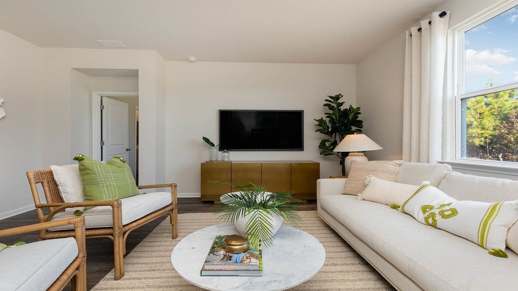 Furnished interior in a model home at Eden Springs in Longs (Image 18).