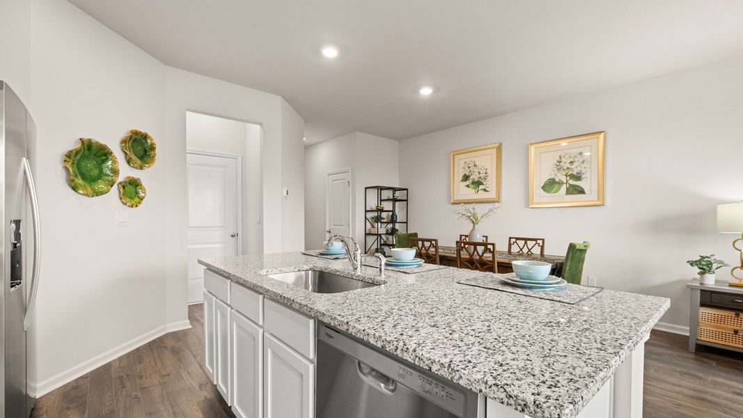 Furnished interior in a model home at Laurel Park Townhomes in Hephzibah (Image 9).