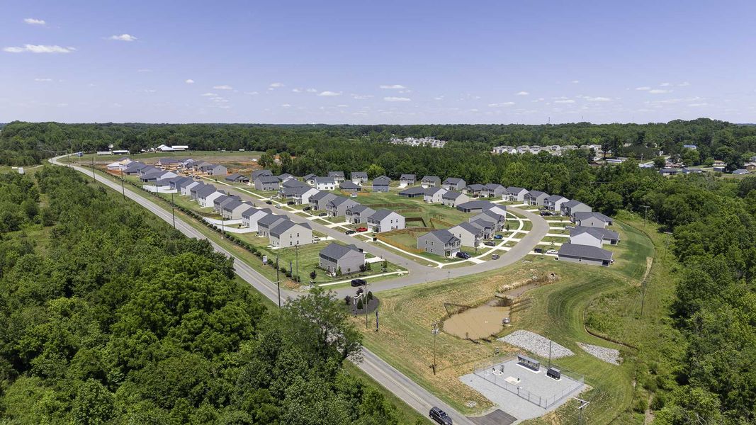 Aerial view of the Owens Ridge community in Lexington, NC, showing layout and nearby surroundings (Image 11).