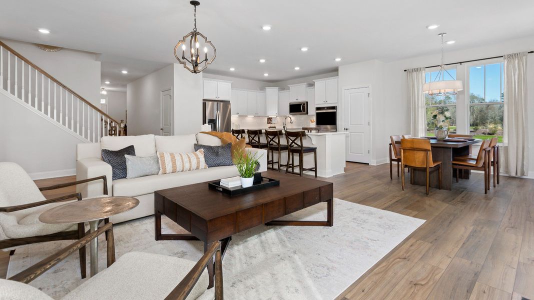 Furnished interior in a model home at Bellerose in Gibsonville (Image 5). Furnished interior in a model home at Bellerose in Gibsonville (Image 5).