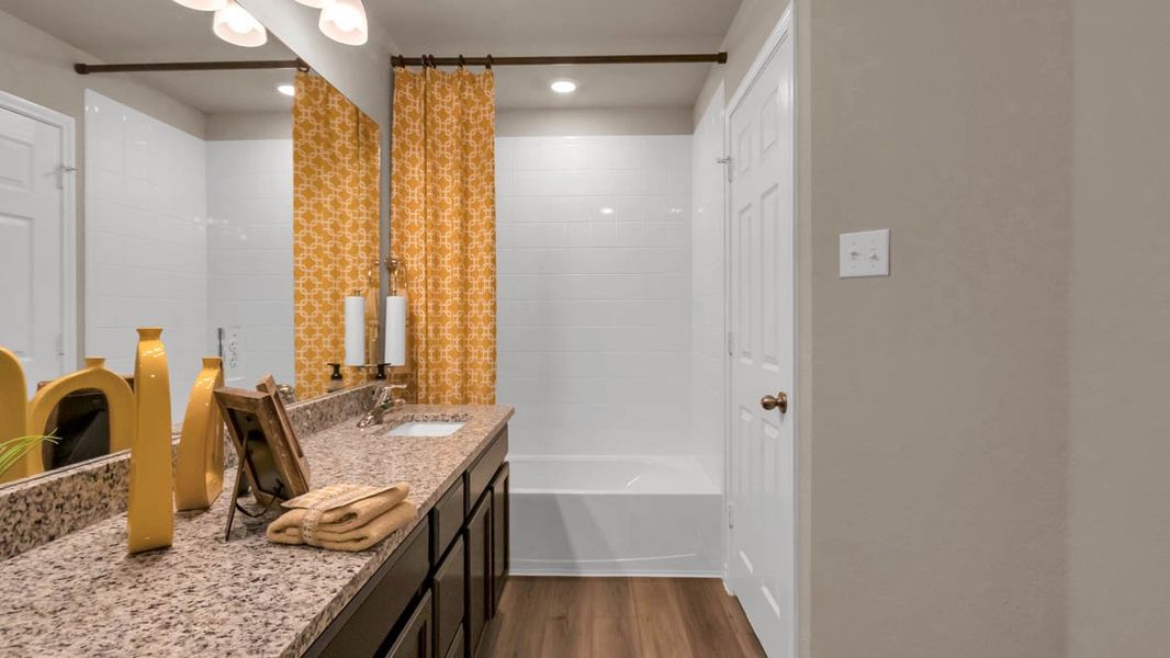 Furnished interior in a model home at Warrior's Legacy in Nolanville (Image 20). Furnished interior in a model home at Warrior's Legacy in Nolanville (Image 20).