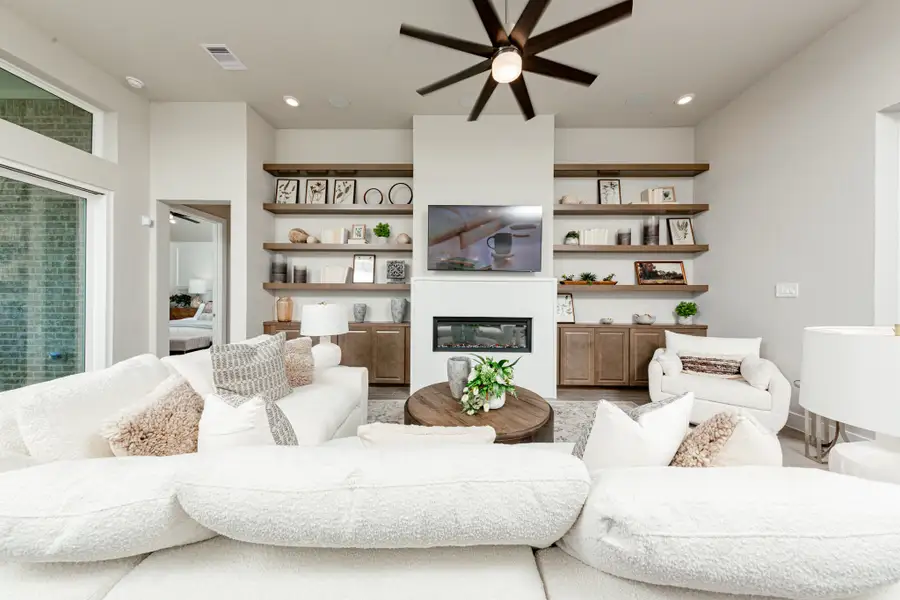 Furnished interior in a model home at Arcadian Estates in Pearland (Image 4).