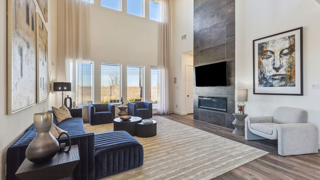 Furnished interior in a model home at Village on Main Street in Frisco (Image 30). Furnished interior in a model home at Village on Main Street in Frisco (Image 30).