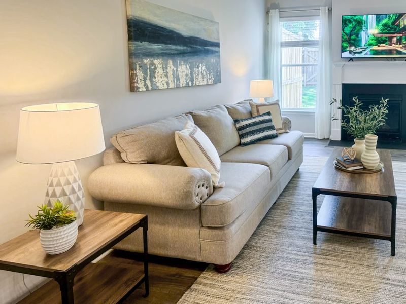 Furnished interior in a model home at Park View Reserve in Mableton (Image 7).
