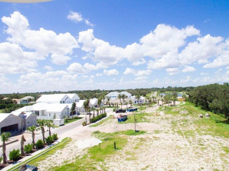 Aerial view of the The Strand community in Vero Beach, FL, showing layout and nearby surroundings (Image 58).