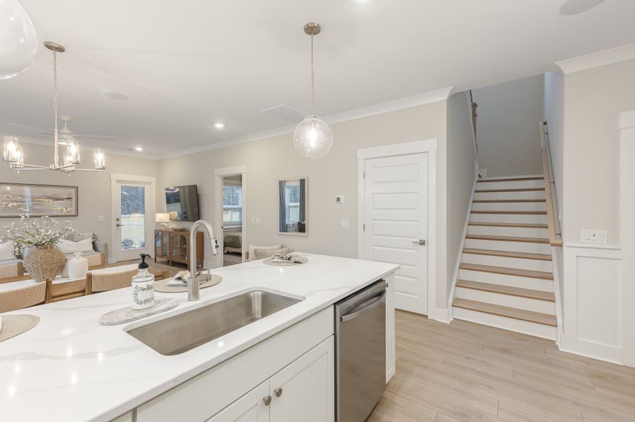 Furnished interior in a model home at Founder's Park in Summerville (Image 14).