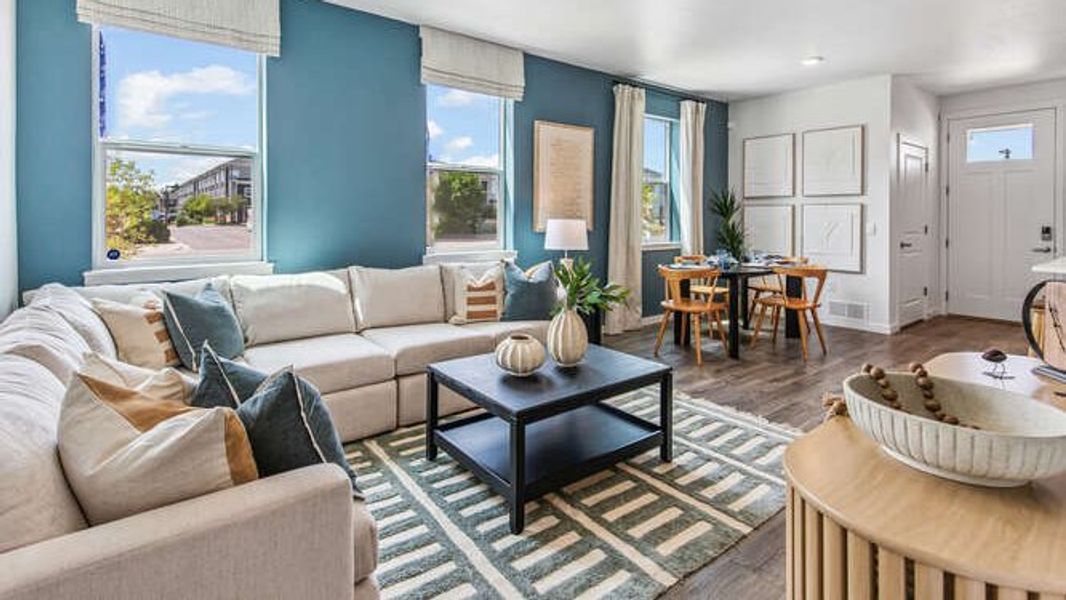 Furnished interior in a model home at Arcadia in Denver (Image 16).