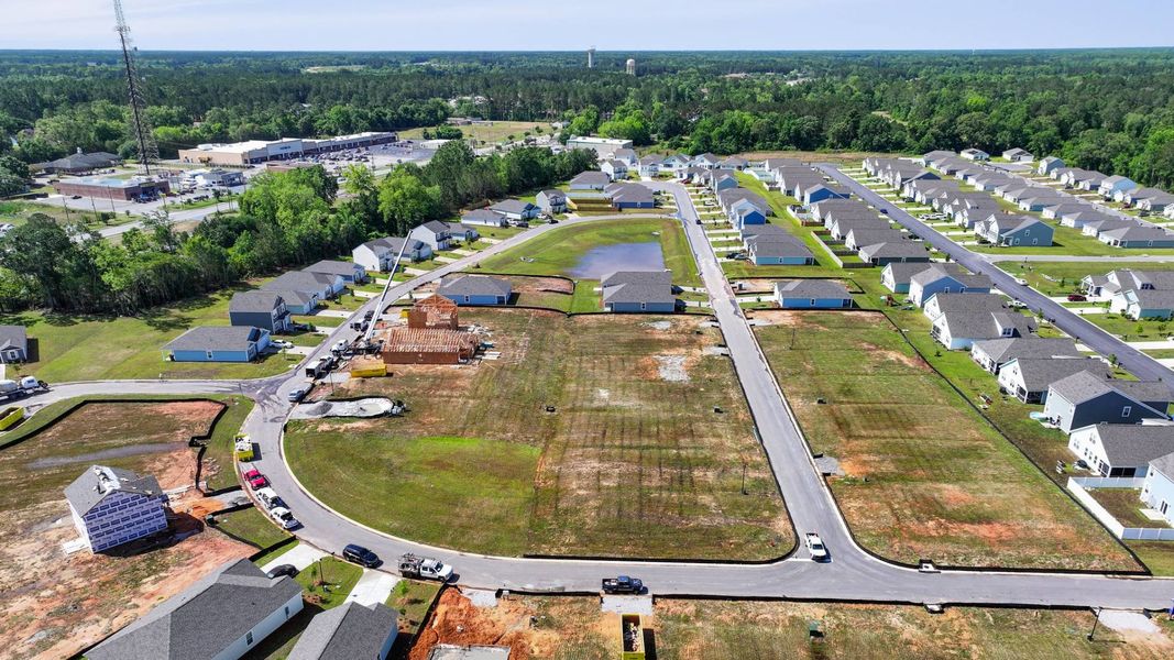 Aerial view of the Center Pointe community in Santee, SC, showing layout and nearby surroundings (Image 14).