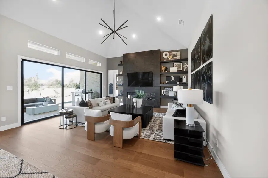 Furnished interior in a model home at Highland Crossing in Celina (Image 7).