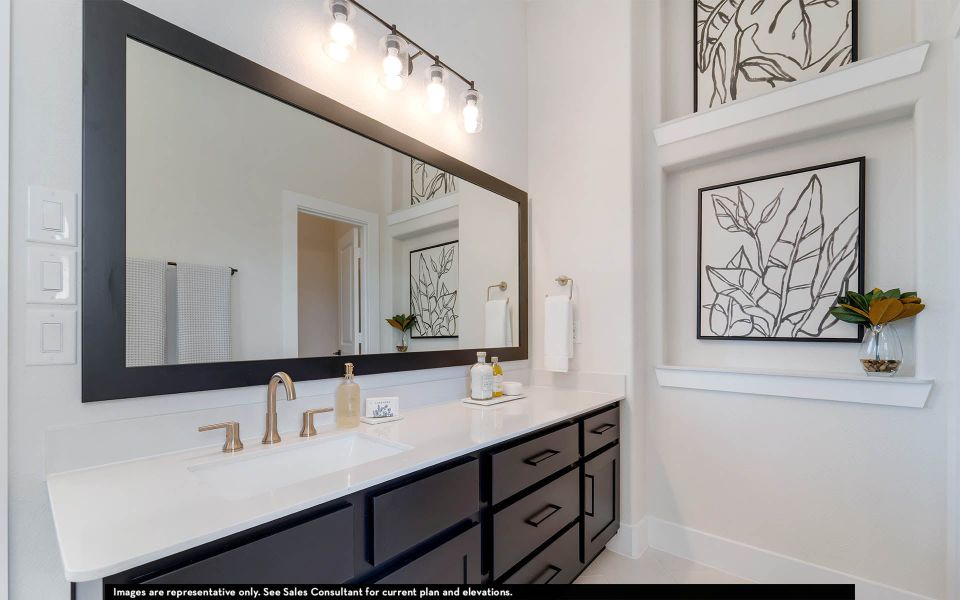 Furnished interior in a model home at The Summit at Center Stage in Keller (Image 21).