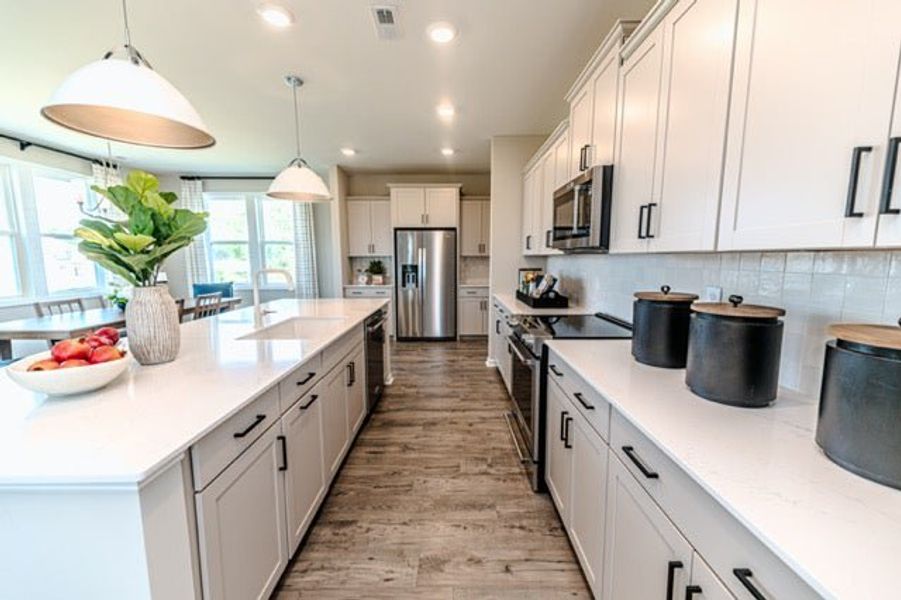 Furnished interior in a model home at Pembroke in Hope Mills (Image 34).