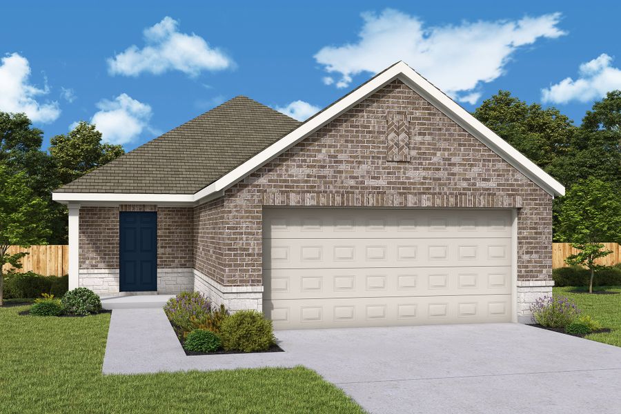 Front exterior of a home in the Creekhaven community, located in Arcola, TX (Image 22).