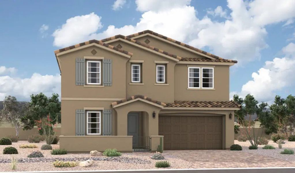 Front exterior of a home in the Retreat at Highlands at Northpointe community, located in Peoria, AZ (Image 20).