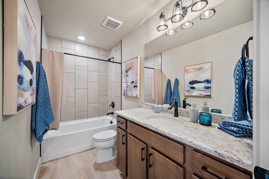 Furnished interior in a model home at Aspen Meadows-4 in Colorado Springs (Image 24).