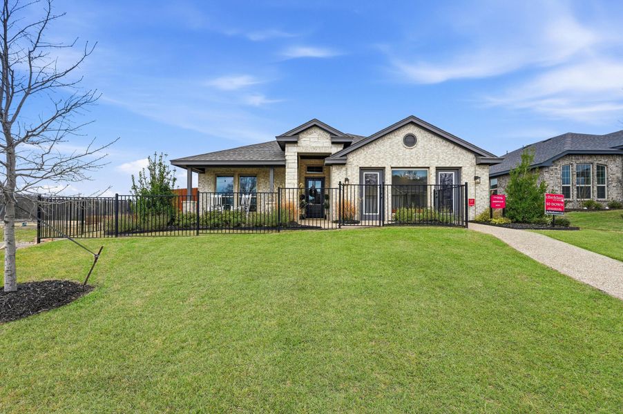 Front exterior of a home in the Trail Creek community, located in Cleburne, TX (Image 4).