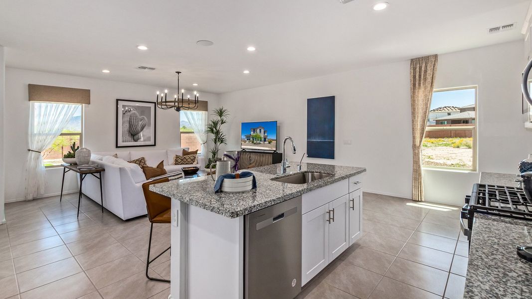 Furnished interior in a model home at Hanson Ridge in Vail (Image 24).