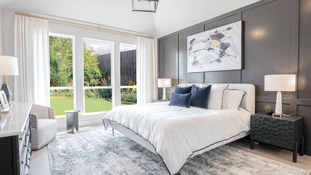 Furnished interior in a model home at Brookfield in Melissa (Image 29).
