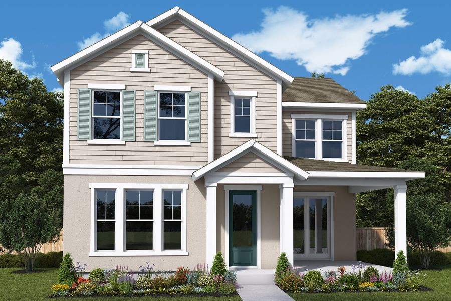 Front exterior of a home in the Reflections at Olympus – Legacy community, located in Clermont, FL (Image 2). Front exterior of a home in the Reflections at Olympus – Legacy community, located in Clermont, FL (Image 2).