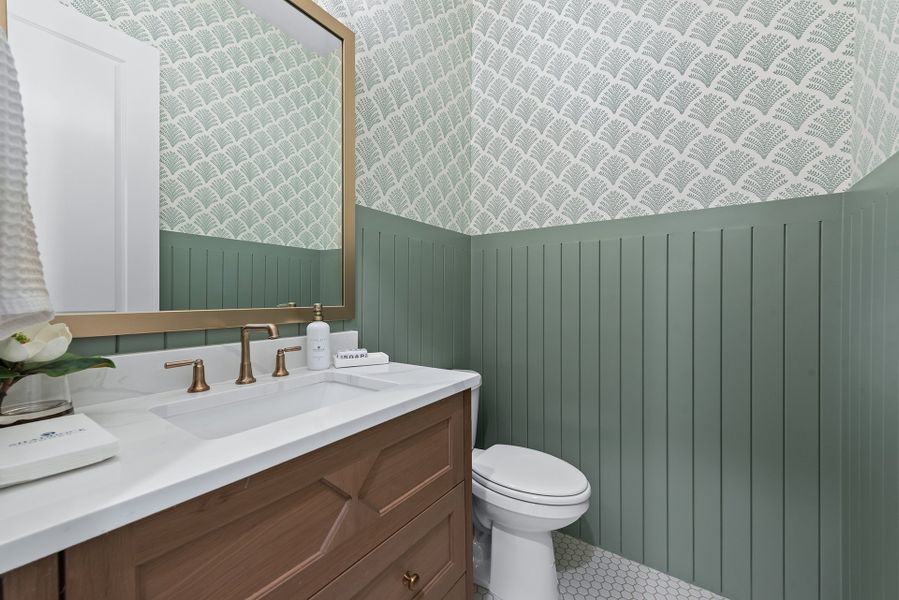 Furnished interior in a model home at The Homestead - 72' in Rockwall (Image 17).