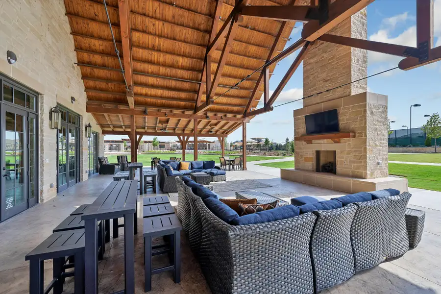 Star Trail Outdoor Pavilion Lounge Area Photo by American Legend Homes Star Trail Outdoor Pavilion Lounge Area Photo by American Legend Homes