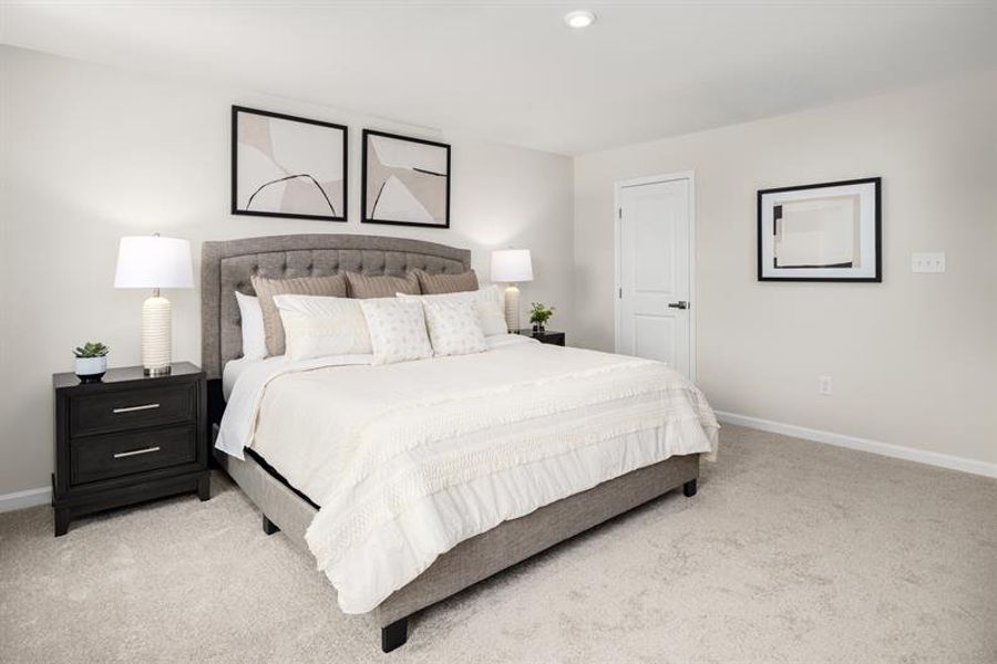 Relax and unwind in your Owner’s retreat: complete with private bath and walk-in closet