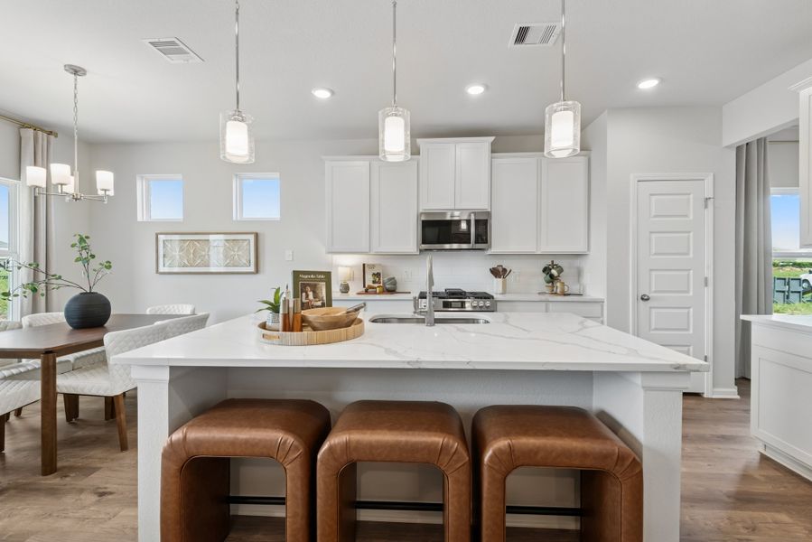 The Princeton II- Kitchen with Large Island The Princeton II- Kitchen with Large Island