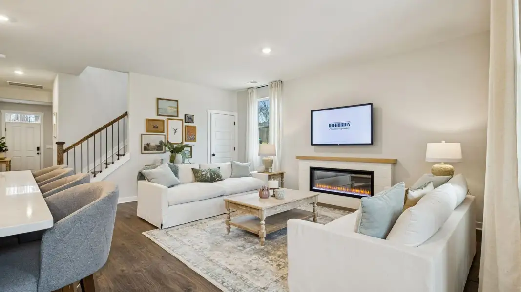 Furnished interior in a model home at Walnut Ridge in Lebanon (Image 50).