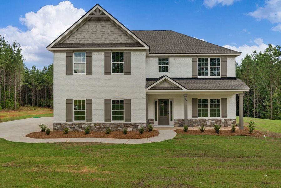 Front exterior of a home in the Juliette Crossing community, located in Forsyth, GA (Image 14).