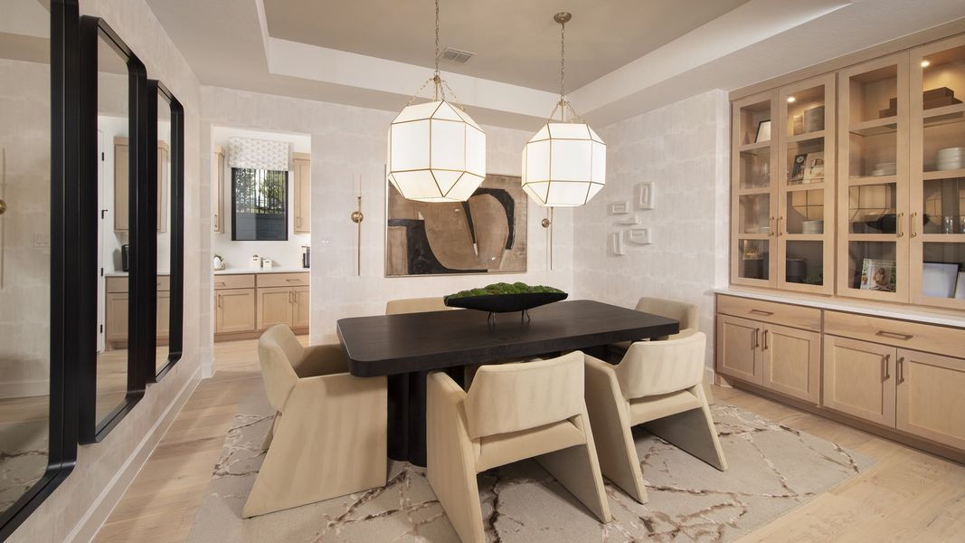 Furnished interior in a model home at The Dominion 70' in San Antonio (Image 11). Furnished interior in a model home at The Dominion 70' in San Antonio (Image 11).