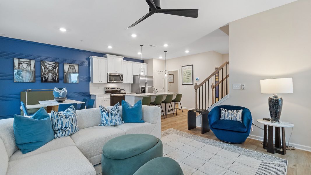 Furnished interior in a model home at Auburn Ridge in Riverdale (Image 6).
