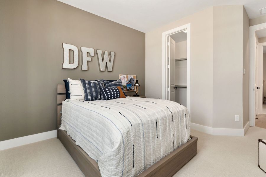 Plan 1685 Secondary Bedroom Representative Photo by American Legend Homes