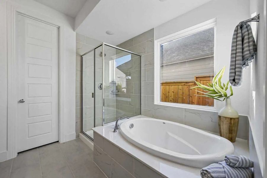 Furnished interior in a model home at Mantua Point: 40ft. lots in Van Alstyne (Image 7).