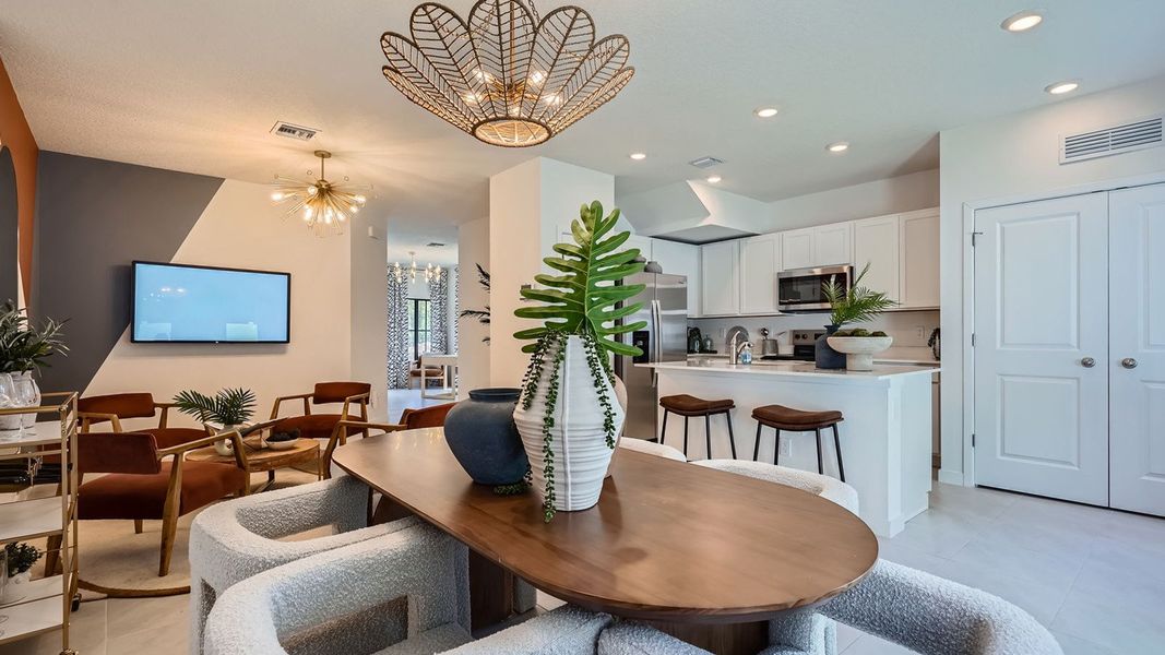 Furnished interior in a model home at Ashwood Cove in Lake Worth (Image 29).